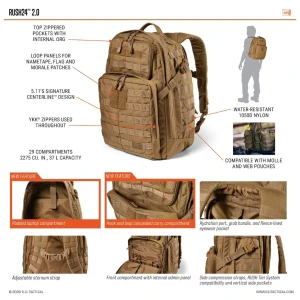 Рюкзак 5.11 RUSH® 24 2.0 MULTICAM®
