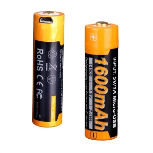 Аккумулятор Fenix 14500 ARB-L14-1600U 1,5V с разъемом для USB