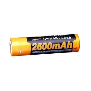 Аккумулятор Fenix 18650 2600U mAh с разъемом для USB