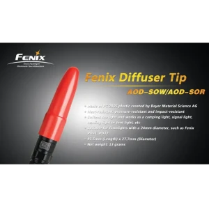 Диффузионный фильтр Fenix AOD-SOR красный 24 мм, для PD31/PD32