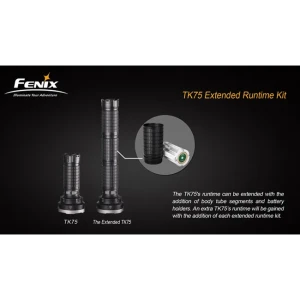 Секция корпуса с батарейной кассетой для фонарей Fenix ТК61, ТК75 и ТК76