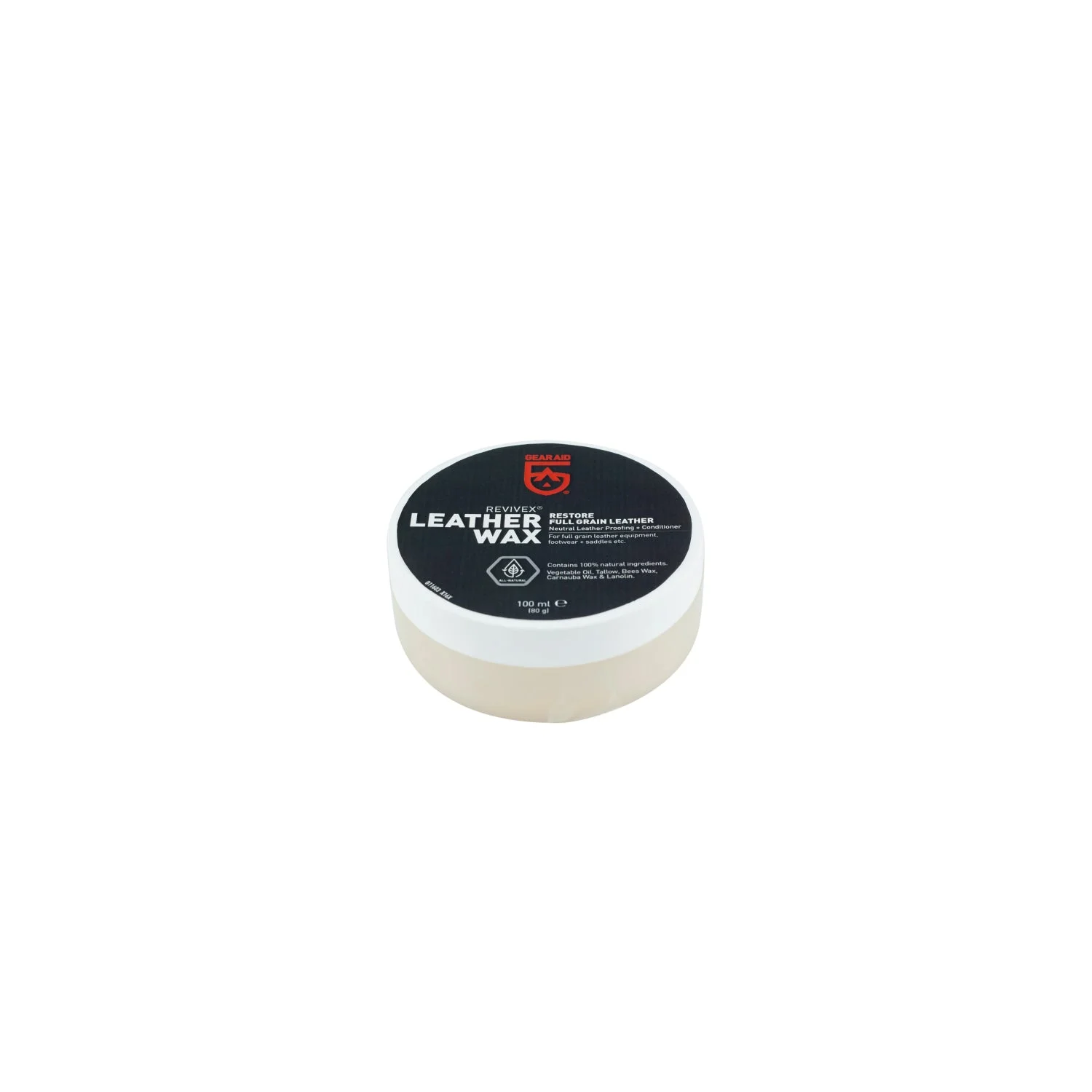Пропитывающий воск для обуви Gear Aid Revivex® Leather Wax 100ml (80g)