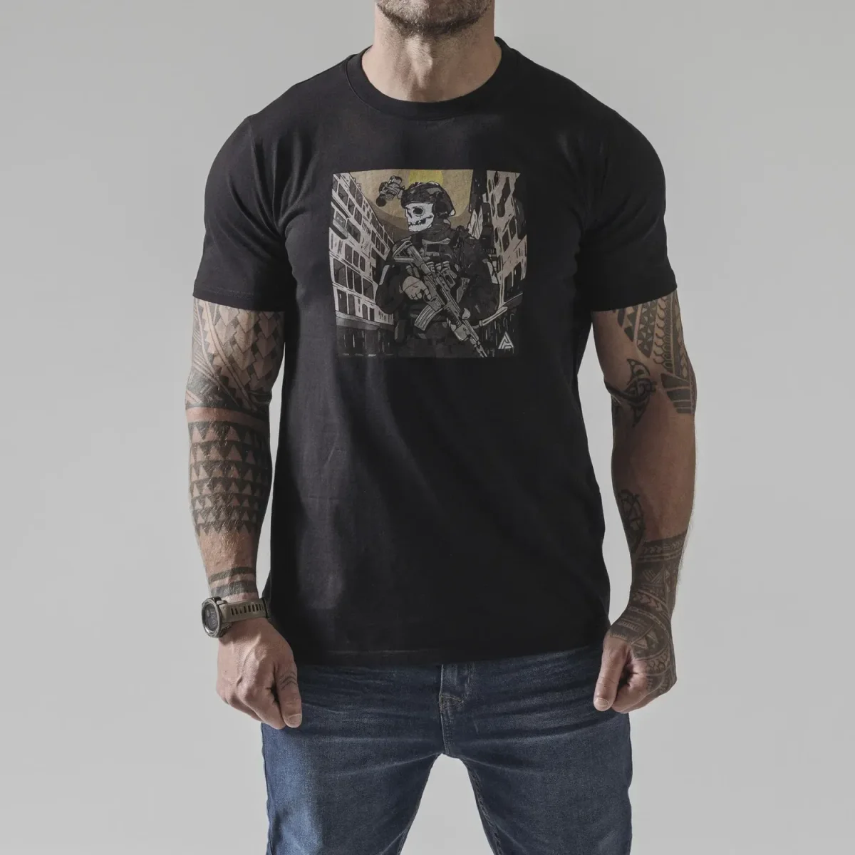 Футболка Direct Action T-shirt DA SKELETON - Cotton