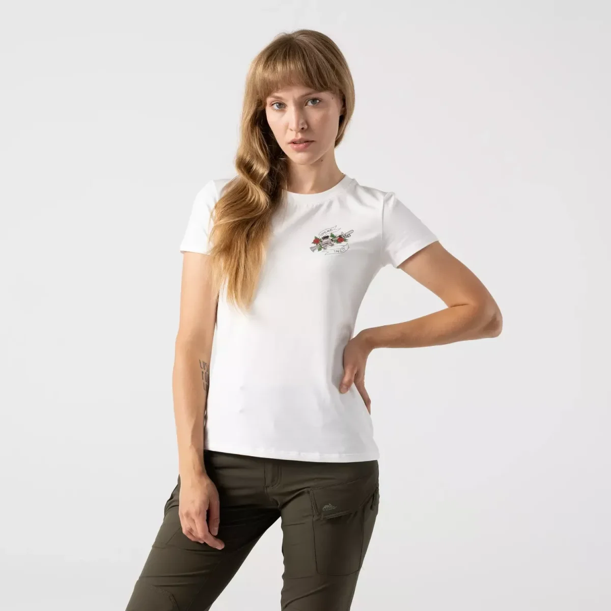 Женская футболка Helikon-Tex Women's T-shirt Slim (Come and take it)