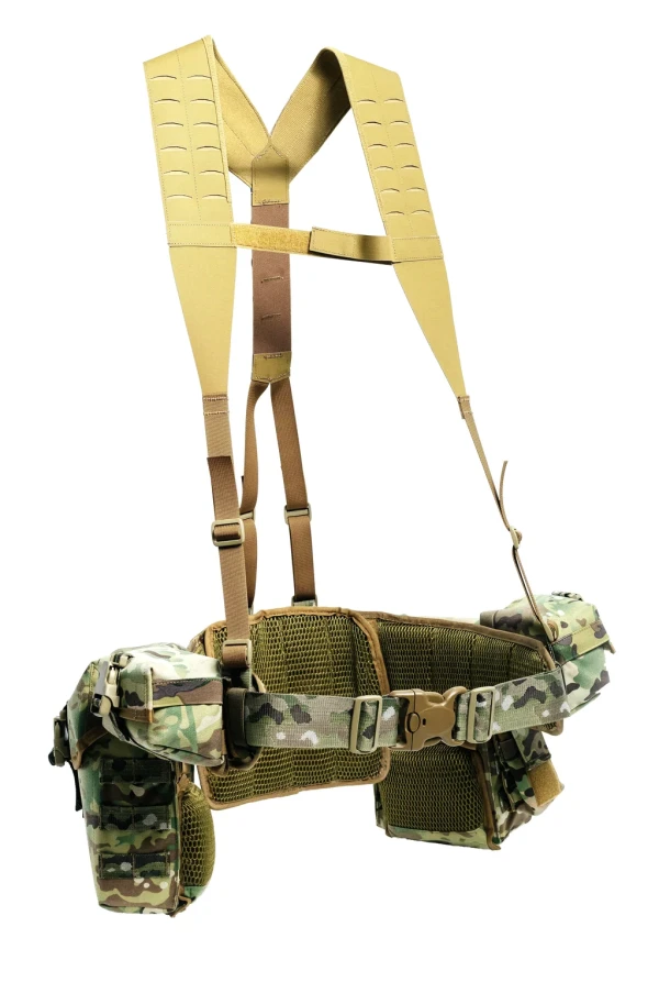Пояс пулемётный разгрузочный MILGEAR Phantom, Fortis с подтяжками