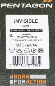 Носки низкие Pentagon INVISIBLE