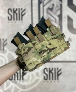 Подсумок Skif Armor SPK-5-3M «Мунин» под 3 магазина АК, с утилитарным подсумком