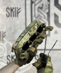 Подсумок Skif Armor SPK-5-3M «Мунин» под 3 магазина АК, с утилитарным подсумком