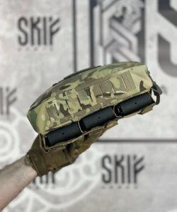 Подсумок Skif Armor SPK-5-3M «Мунин» под 3 магазина АК, с утилитарным подсумком