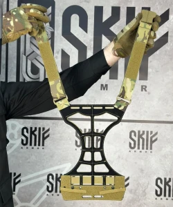 Задний плейтбэг для Skif Armor SB-10 «Берсерк» (в сборе с плечевыми лямками) (АС)